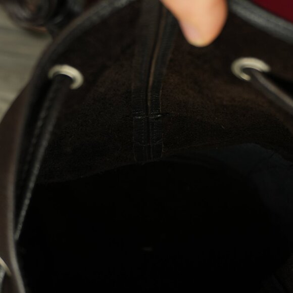 Vintage BROWN Leather Backpack Unisex School Travel Bag Rucksack - Picture 8 of 8